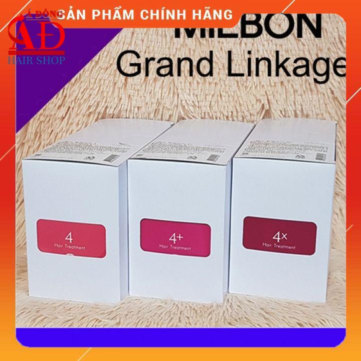 HỘP 10 VĨ KEM Ủ TÓC MILBON GRAND LINKAGE SUÔN MỀM MƯỢT TẠI NHÀ NEW (HỒNG) 9G*4*10