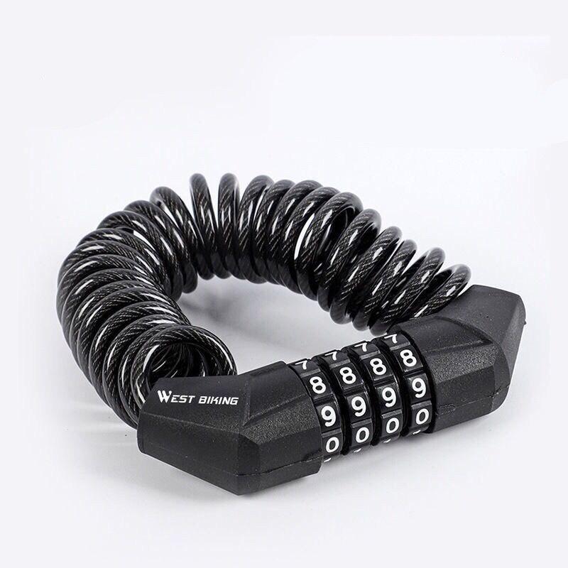 Portable Code Password Bike Combination Lock Bike Cable Lock Tough Security Coded Steel Wiring Bicycle Safety Lock Motorcycle