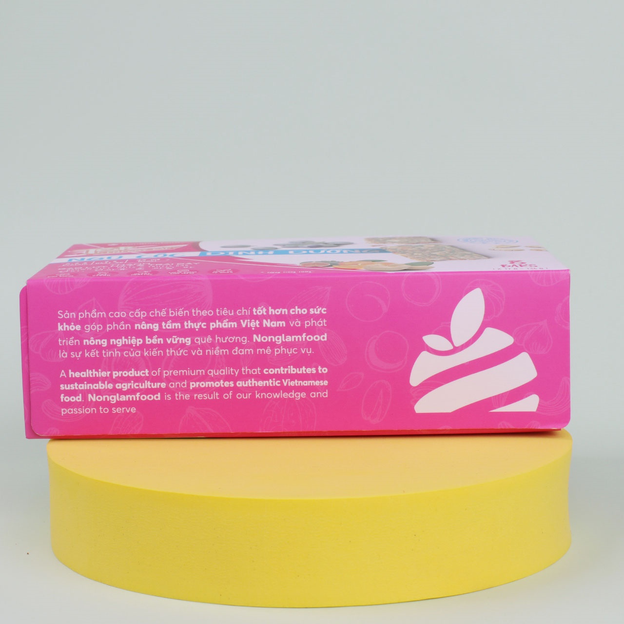 Thanh gạo lứt hạt & trái cây Nonglamfood hộp 8 thanh 136g | Chay mặn đều dùng được | Hỗ trợ ăn kiêng giảm cân | Bỏ sung dưỡng chất