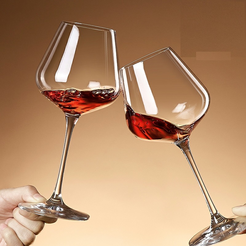 Bộ 6 ly uống rượu vang pha lê sâm panh cốc vang đỏ wine glass