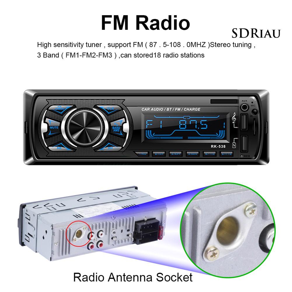 Máy Nghe Nhạc Mp3 Bluetooth Trên Xe Hơi Qcd538