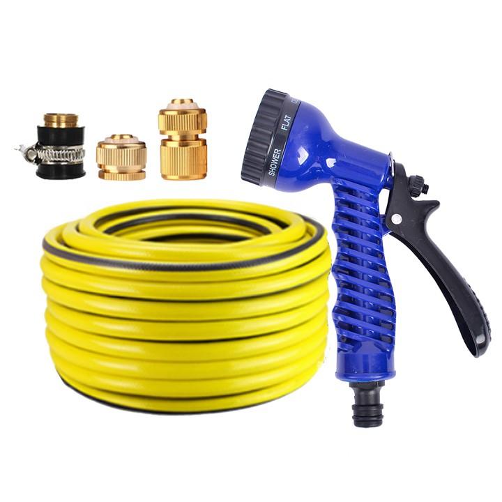 Bộ dây tăng áp 3 lần vòi xịt nước rửa xe, tưới cây loại 3-5m 206843