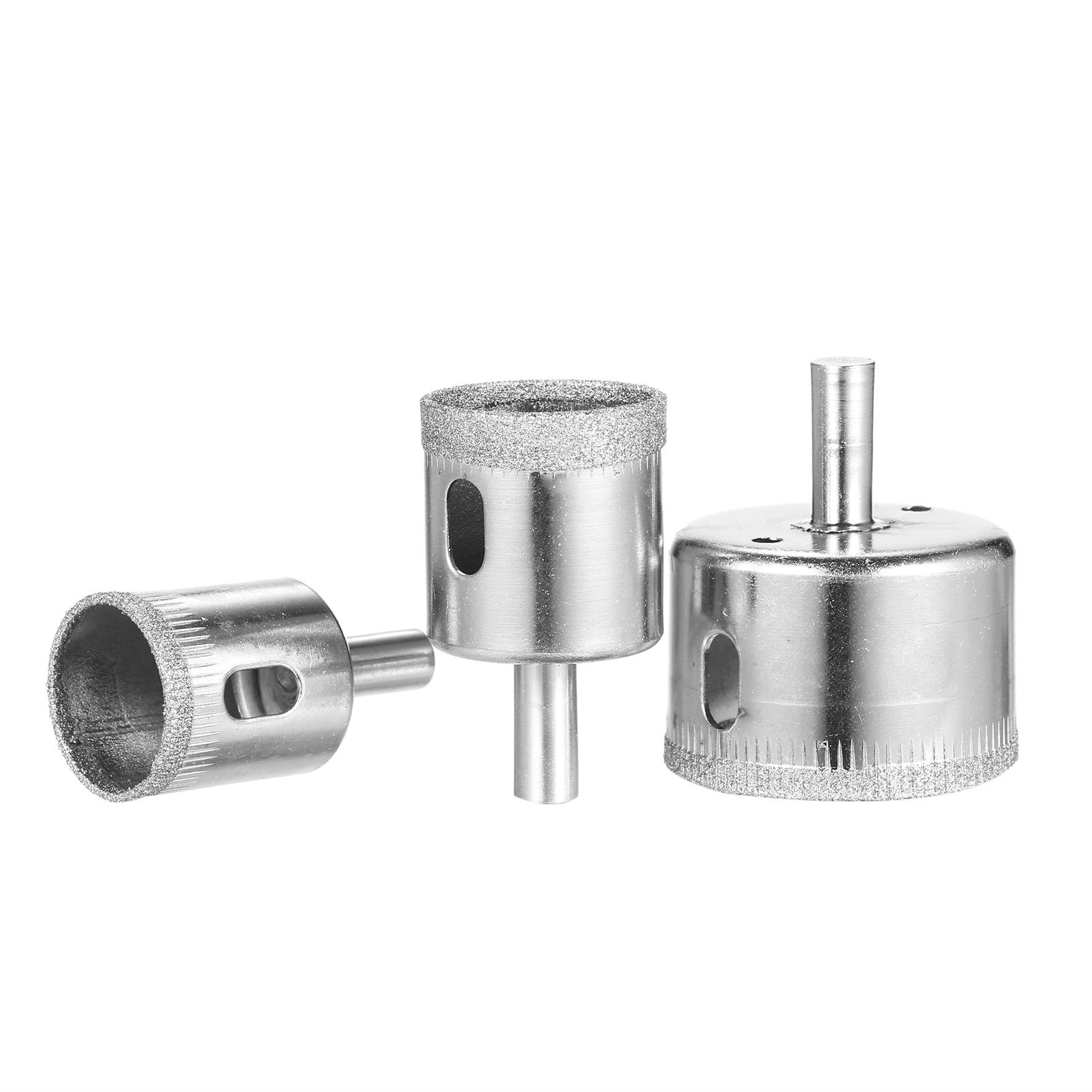 18Pcs Diamond Drill Bits for Ceramic, Diamond Hole Saw Drill Bit Set Kit 0.2in~2in