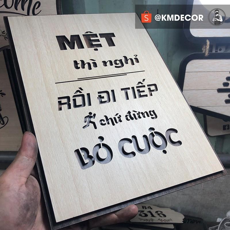 Mẫu tranh "mệt thì nghỉ rồi đi tiếp chữ đừng bỏ cuộc" - Tranh tạo động lực treo tường trang trí văn phòng