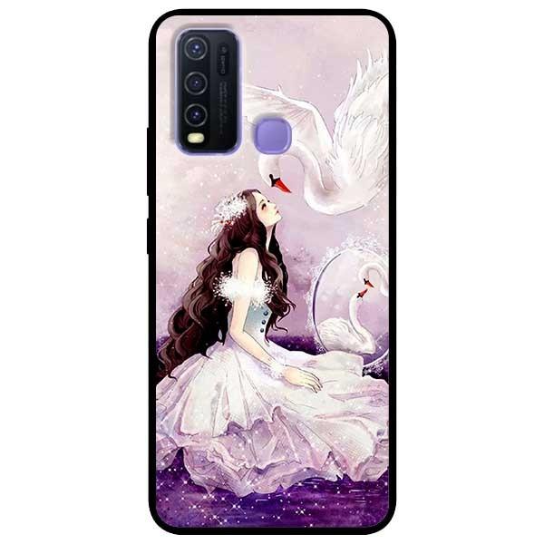 Ốp lưng dành cho Vivo Y30 - Y30i - Y50 mẫu Cô Gái Thiên Nga