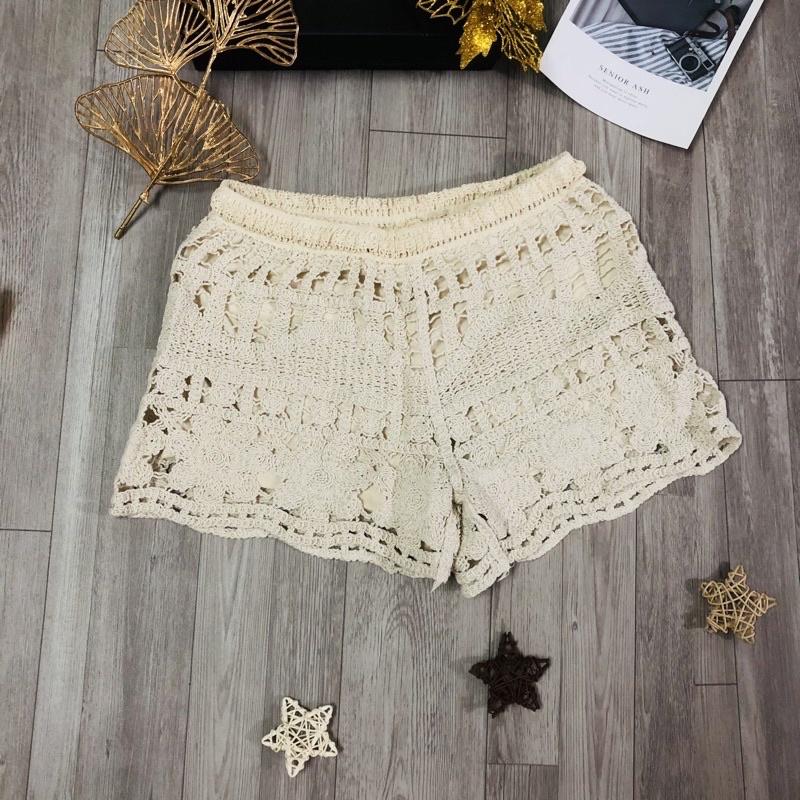 59-Set bộ bơi bikini đi biển len móc 3 món mùa hè 2023