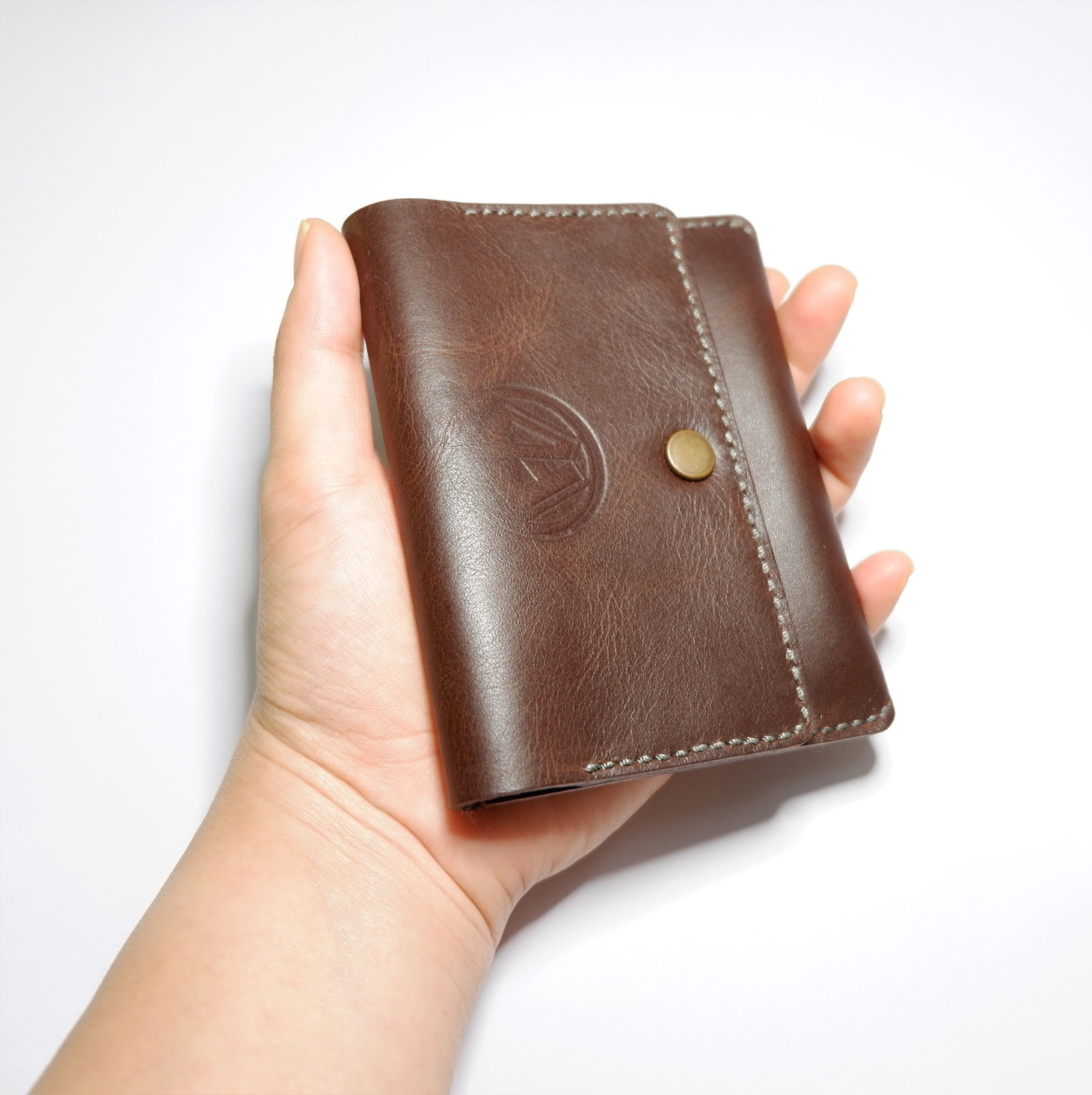 Ví Da Cầm Tay Mini Đựng Namecard / Ví Đựng Thẻ ATM, Thẻ Tín Dụng - Thủ Công 100%