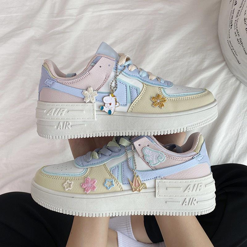 GIÀY NỮ ULZZANG KẸO NGỌT, SNEAKER AF1 HOT TREND