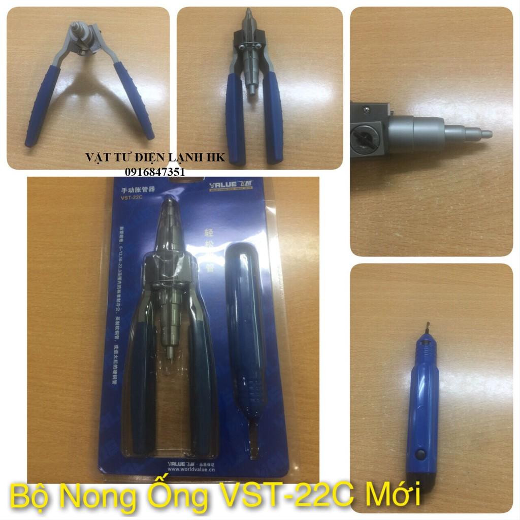 Dụng cụ nong ống đồng VALUE VST 22B - Tay nạo VTT-5 - Combo Nong và nạo bavia VST-22C long ống VST-22B