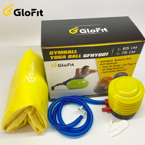 Bóng Tập Yoga - Bóng Tập Thể Hình Glofit GFY001 - Vàng (Yellow Yoga Ball)