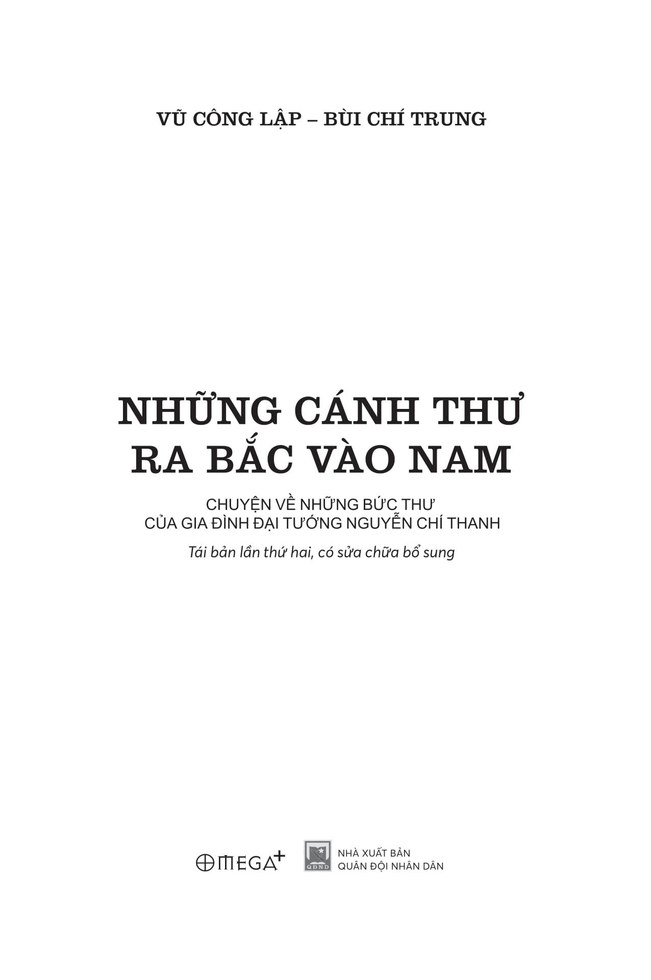 Sách - Những Cánh Thư Ra Bắc Vào Nam