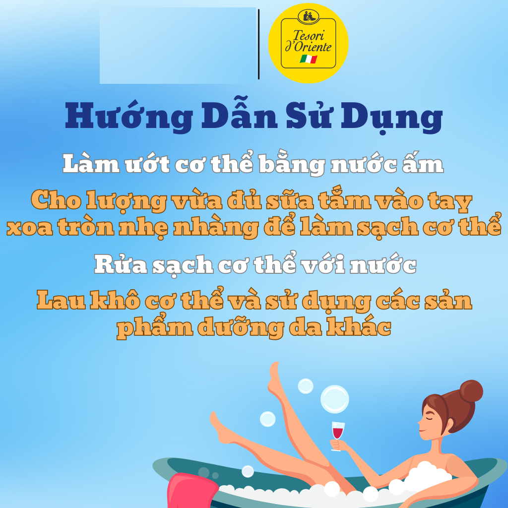Sữa tắm Xích Hương nước hoa Ý Tesori d’Oriente – Chính Hãng 250ml