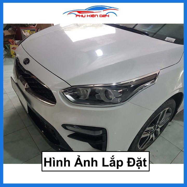 Ốp viền đèn pha hậu mạ crom Cerato, K3, Forte 2015-2018, 2019-2020-2021 chống trầy trang trí bảo vệ xe