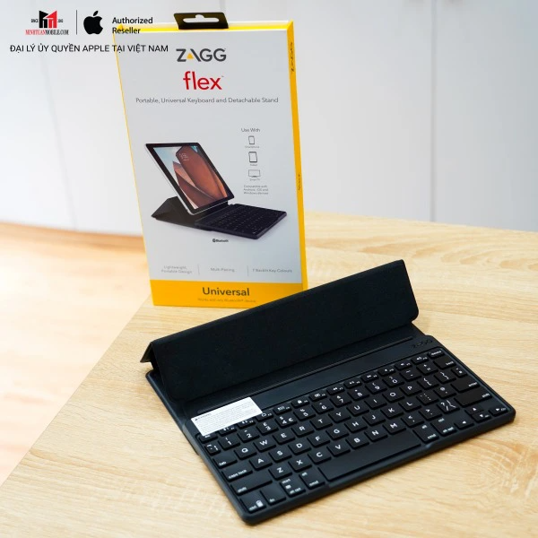 Bàn phím ZAGG 7 màu Backlit Keyboard Fabric Stand Flex Hàng Chính Hãng