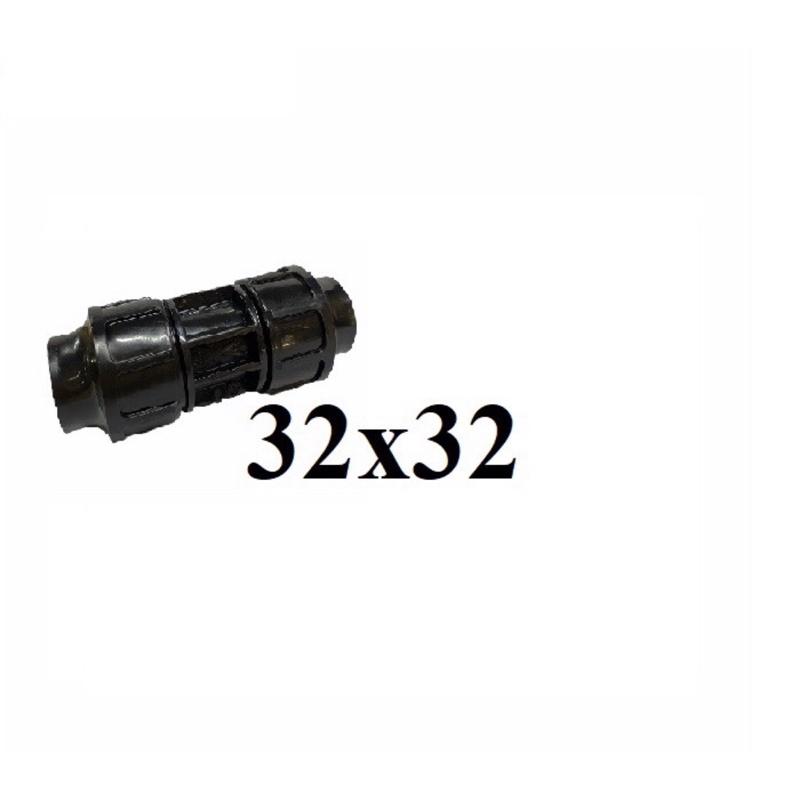 Măng sông HDPE, nối thẳng ống đen 20x20, 25x25, 32x32
