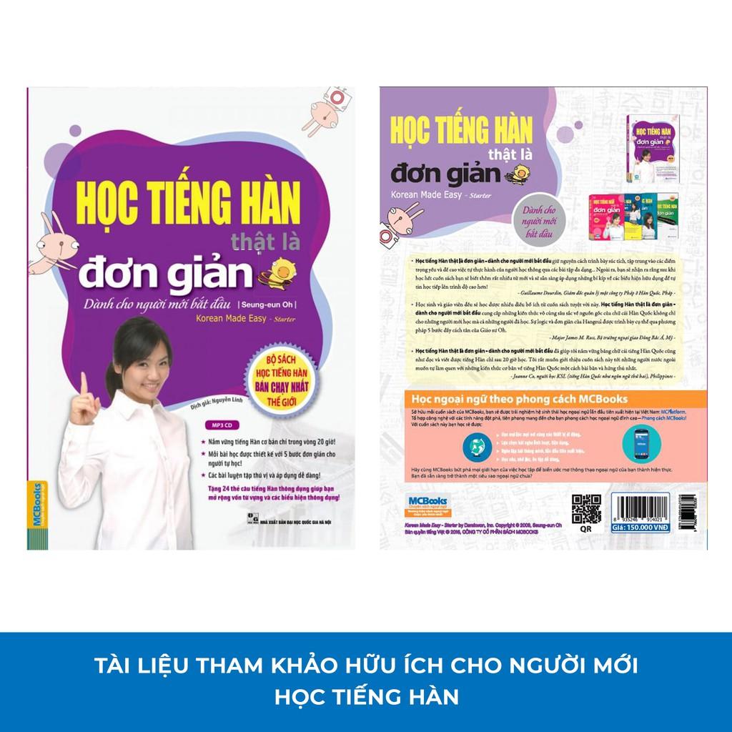 Sách - Học Tiếng Hàn Thật Là Đơn Giản Dành Cho Người Mới Bắt Đầu