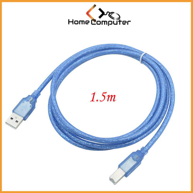 Dây cáp máy in 1.5m,3m,5m màu xanh chuẩn 2.0 hàng chất lượng - Home Computer