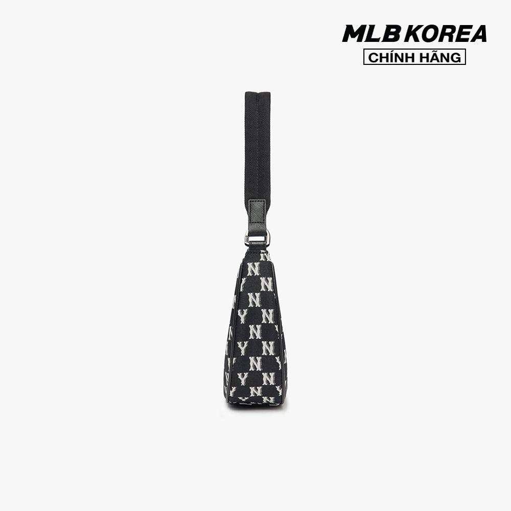 MLB - Túi đeo vai nữ chữ nhật Monogram Jacquard Hobo 3ABQS012N