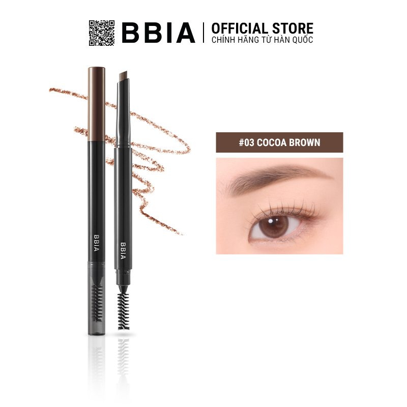 Kẻ chân mày Bbia Last Auto Eyebrow Pencil 0.18g (5 màu)