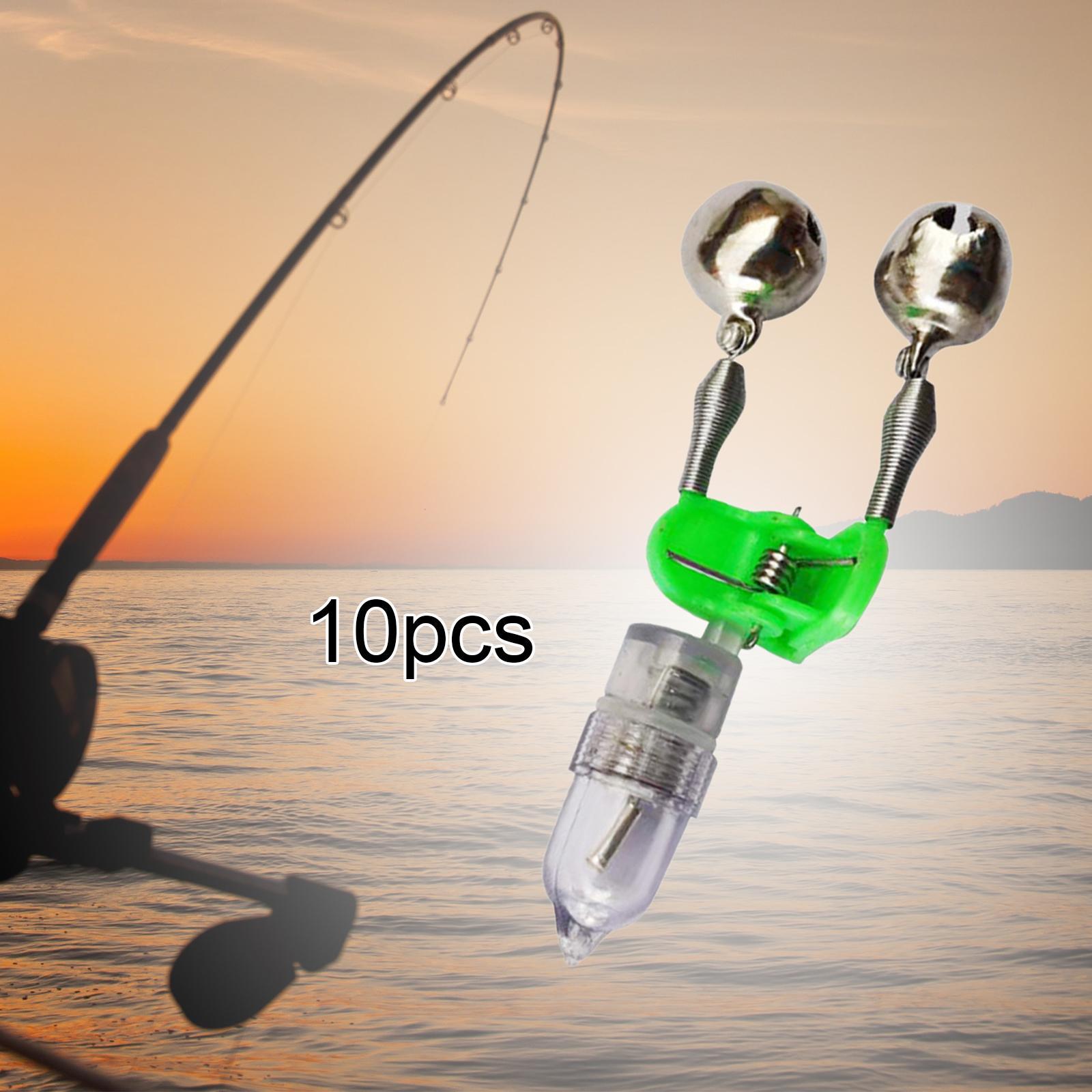 10Pcs Dual Bells  Bite Lure Alarm for Night Fishing Outdoor Surf Fishing
