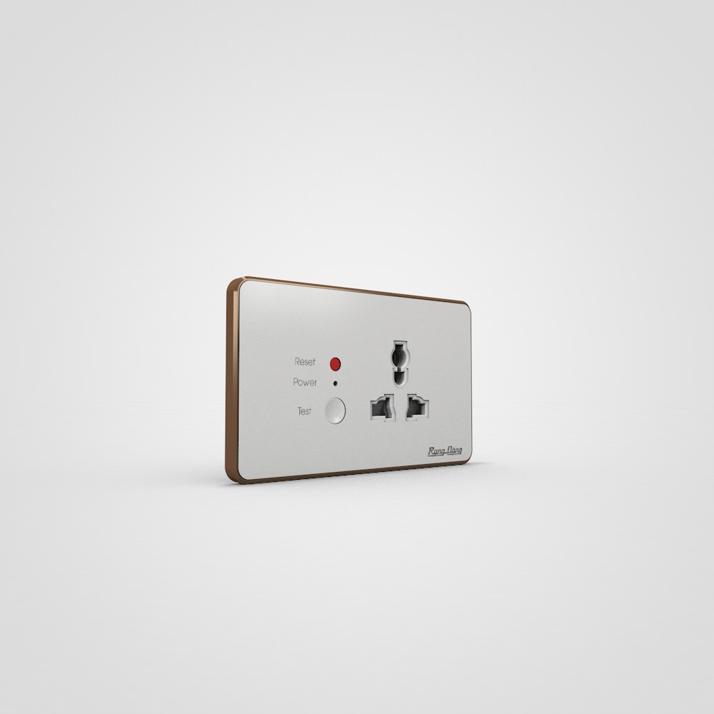 Ổ cắm âm tường chống giật chính hãng Rạng Đông, đảm bảo an toàn khi sử dụng Model: OCAT01 1C/16A - Giá gốc tận xưởng