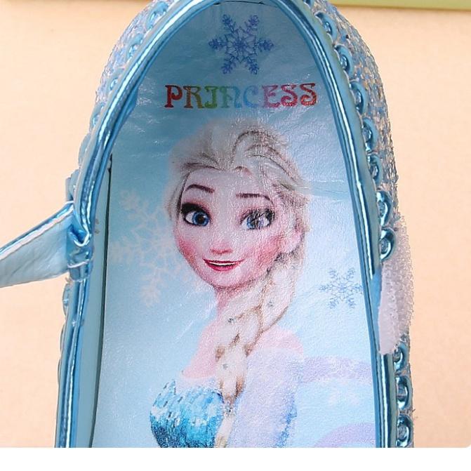 Cho Bé Giày họa tiết công chúa Elsa hoạt hình Frozen thời trang mùa hè dành cho trẻ em 2- 12 tuổi