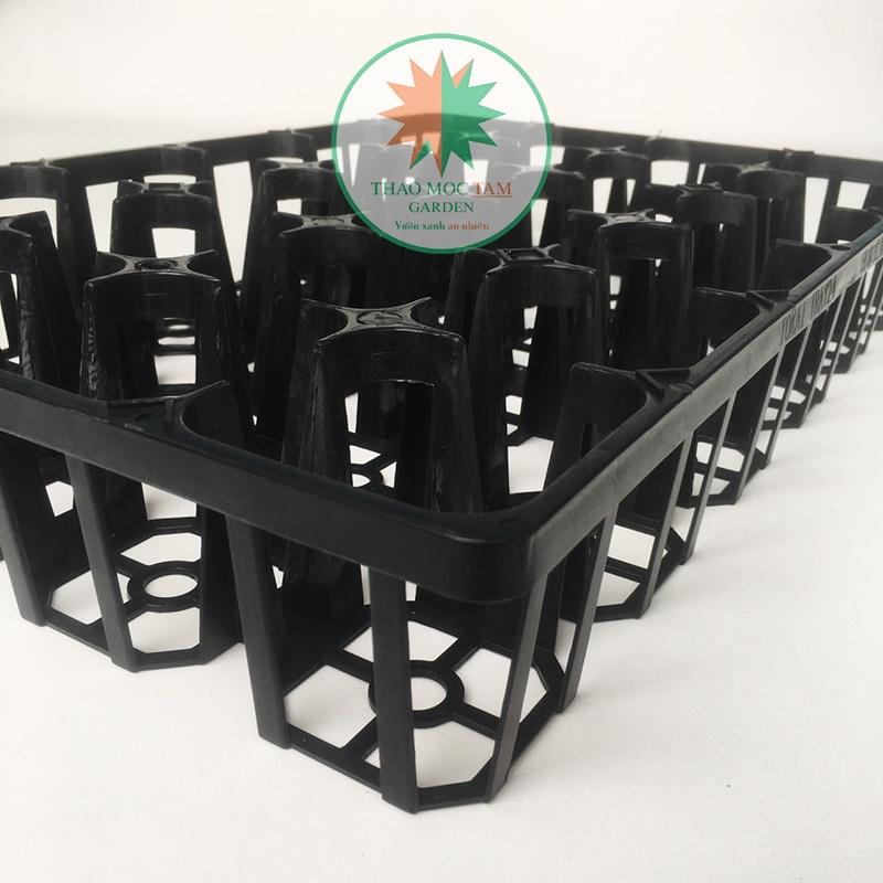 Bộ 10 Khay 24 lỗ 9.0 chuẩn Nhật - Khay ươm cây con, cây giống làm vườn