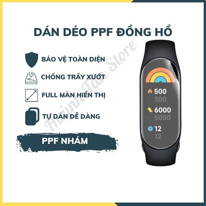 Miếng dán ppf mi band 7 trong suốt hoặc nhám chống vân tay bảo vệ màn hình mua 1 tặng 1 phụ kiện huỳnh tân store