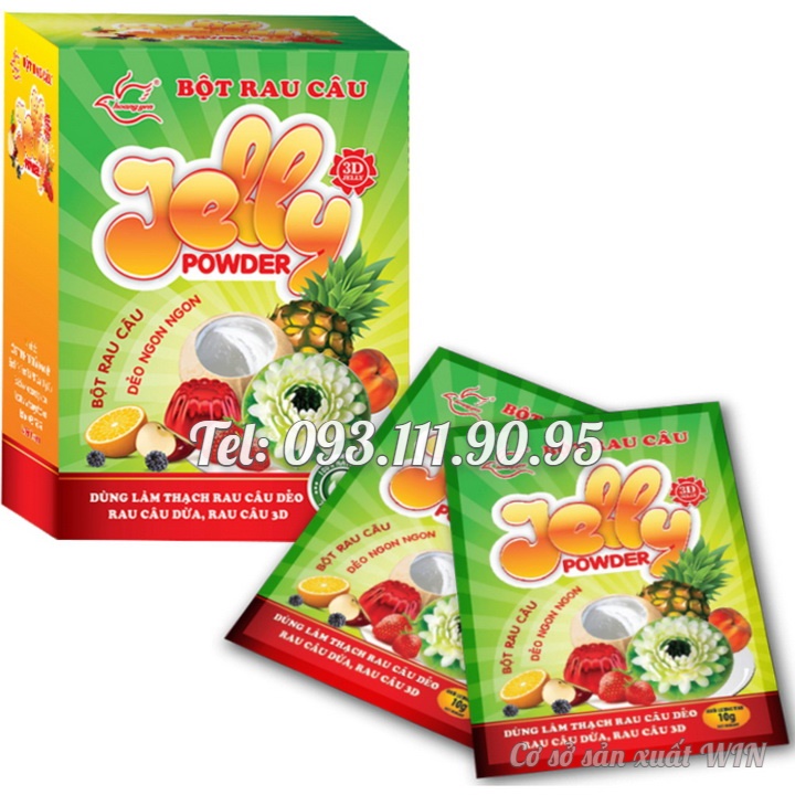 Bột rau câu 3D, rau câu 4D - Bịch 10 gram – Mã số 1971