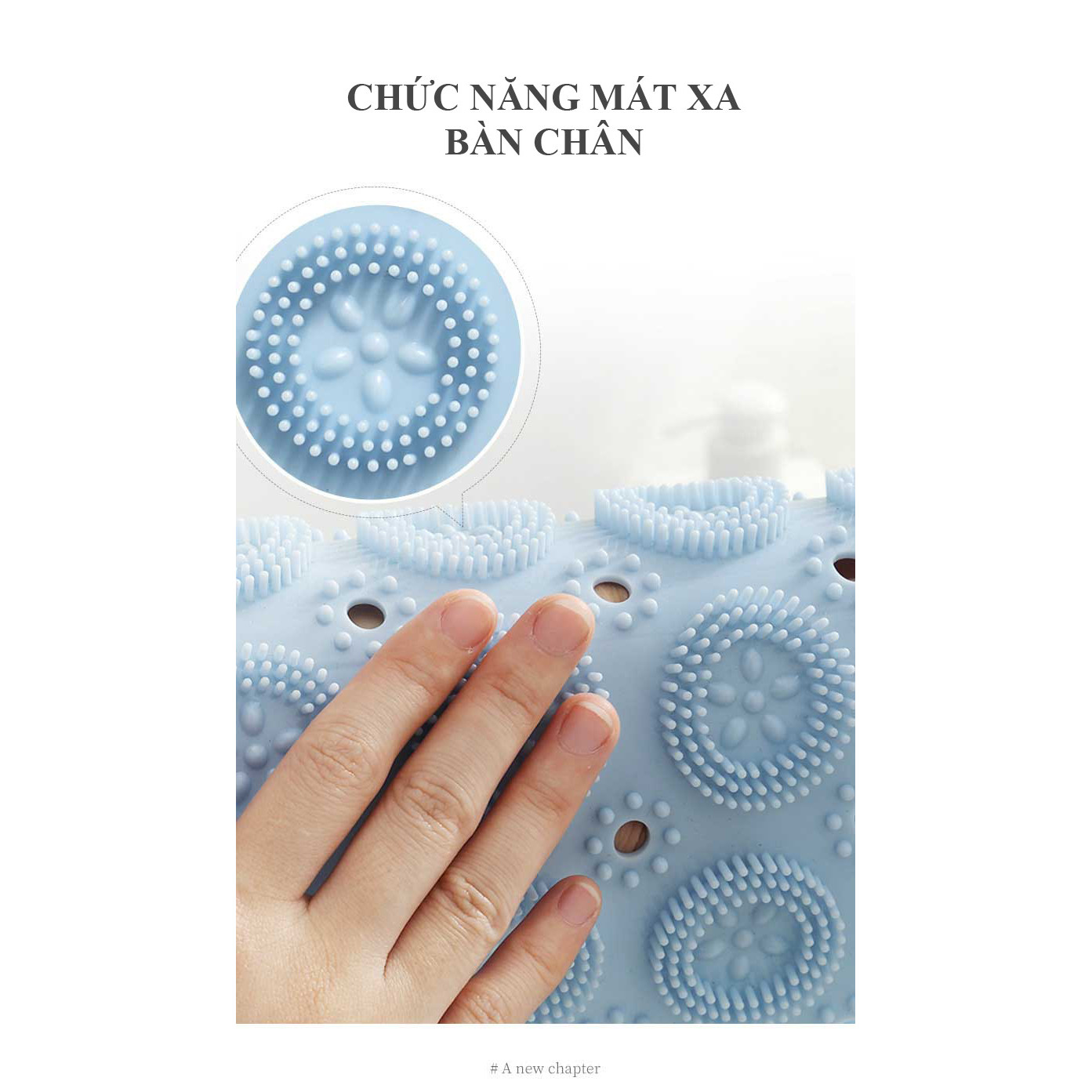 Thảm Nhà Tắm Chống Trơn Hình Tròn 55cm