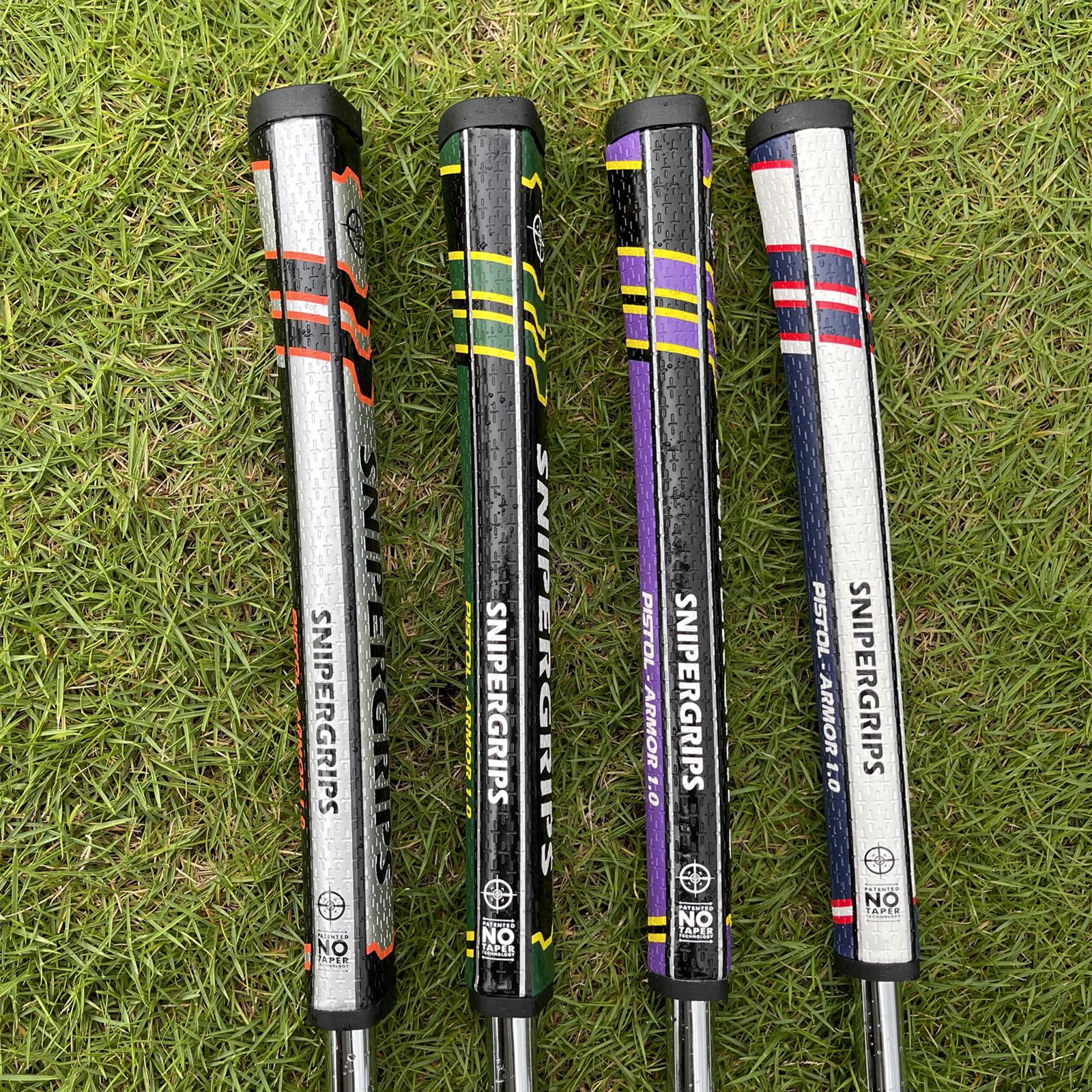 Golf Golf mới Golf Grips Chất liệu PU Vật liệu mềm cảm giác súng lục Aromor Grips Grips 1.0 /2.0 Kích thước Súng lục Reaper Golf Club Grips Color: BlackPurple 2.0