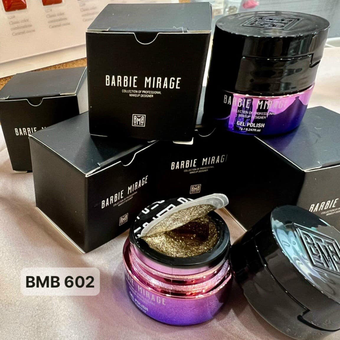 Gel nhũ vẽ viền Barbie Mirage vẽ móng tay làm nail, dụng cụ nail