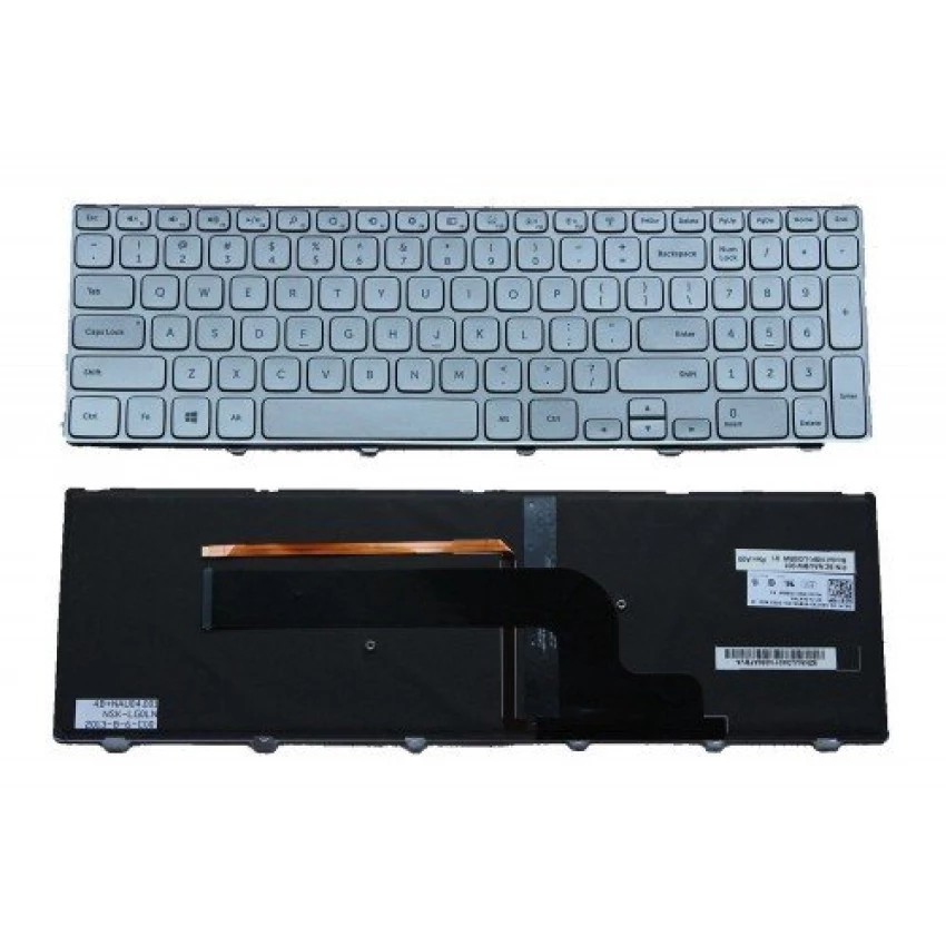 Bàn Phím thay thế cho Laptop Dell Inspiron 7537 15-7000 bạc