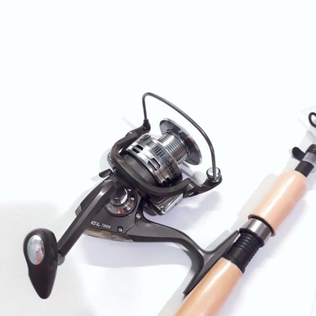 Bộ cần câu máy câu lure shimano kèm máy và phụ kiện