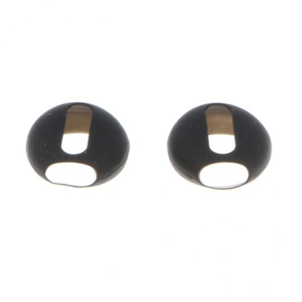 2x1 Pair Silicone Ear Tips Headphone Cover for   black