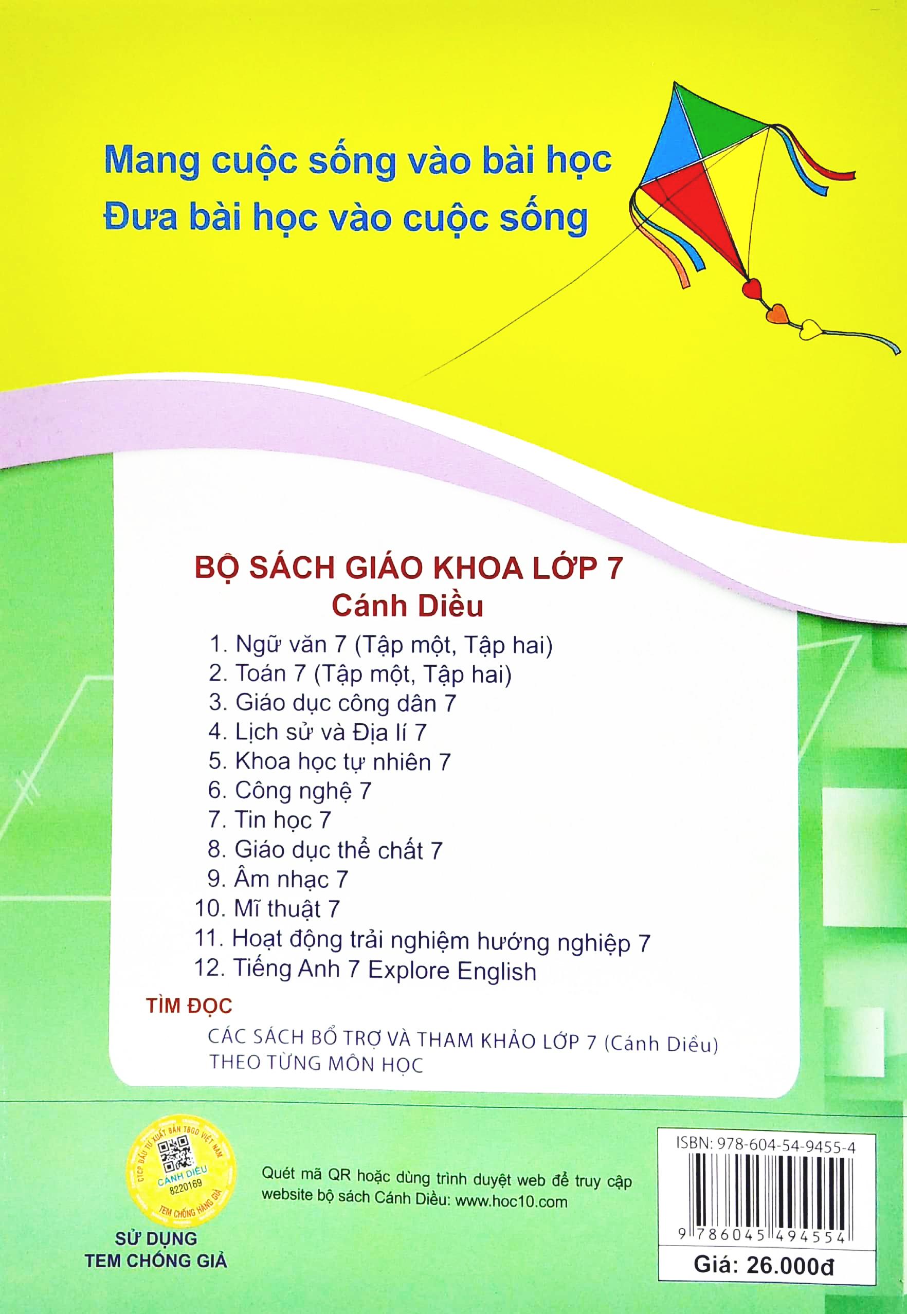 Bài Tập Toán 7/2 (Cánh Diều) (2022)