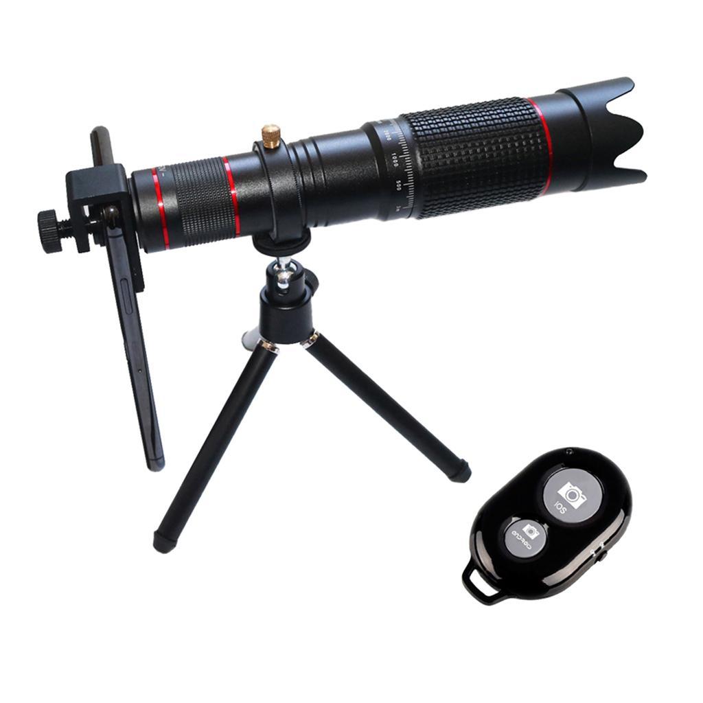 Telescope Phone Camera Lens Scope Holder 36x Zoom Hiking Monocular Telephoto