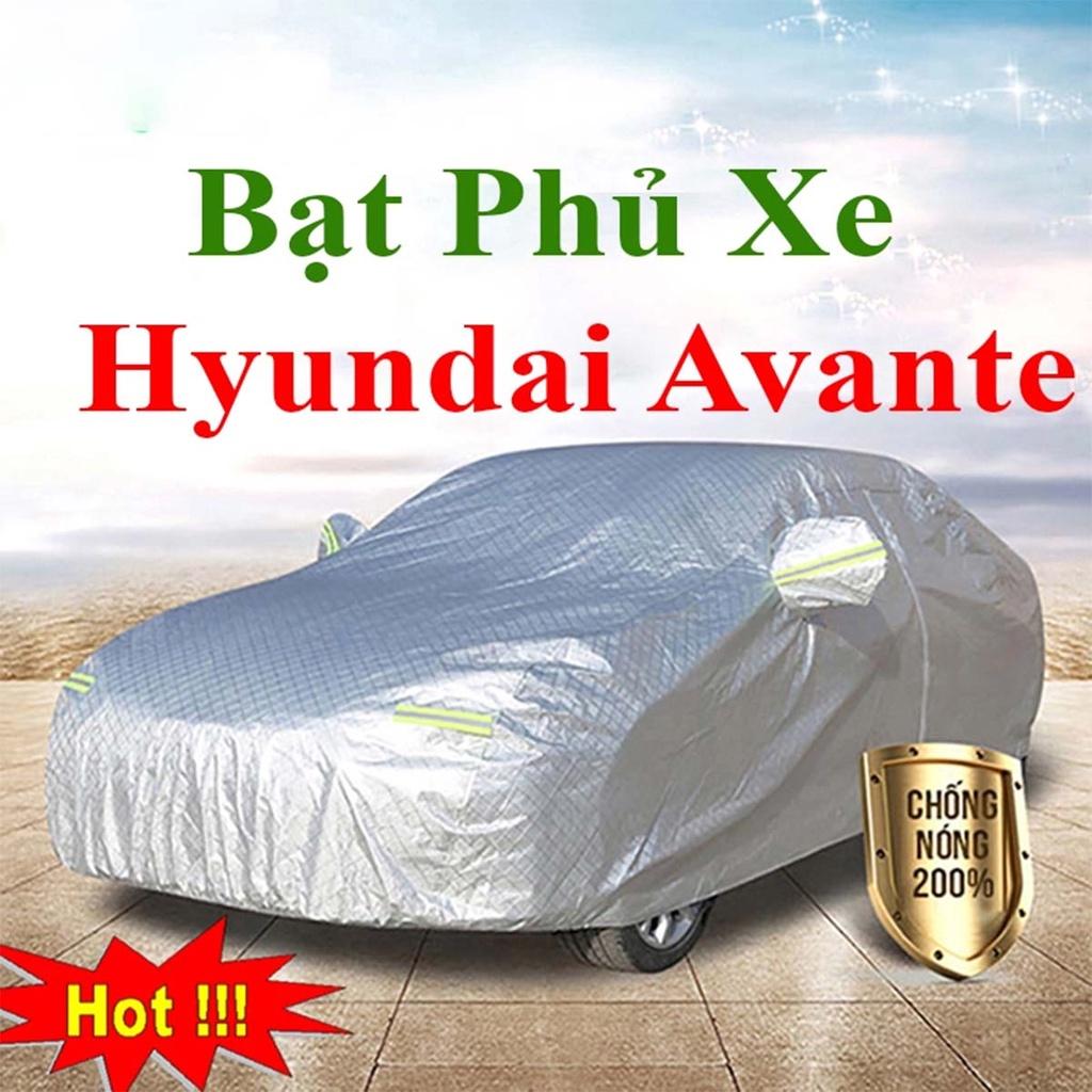 Bạt Phủ Xe Ô Tô Hyundai Avante - Bạt Phủ Ô Tô 5 Chỗ 3 Lớp Cao Cấp Chống Mưa, Chống Nắng, Chống Cháy Loại 1