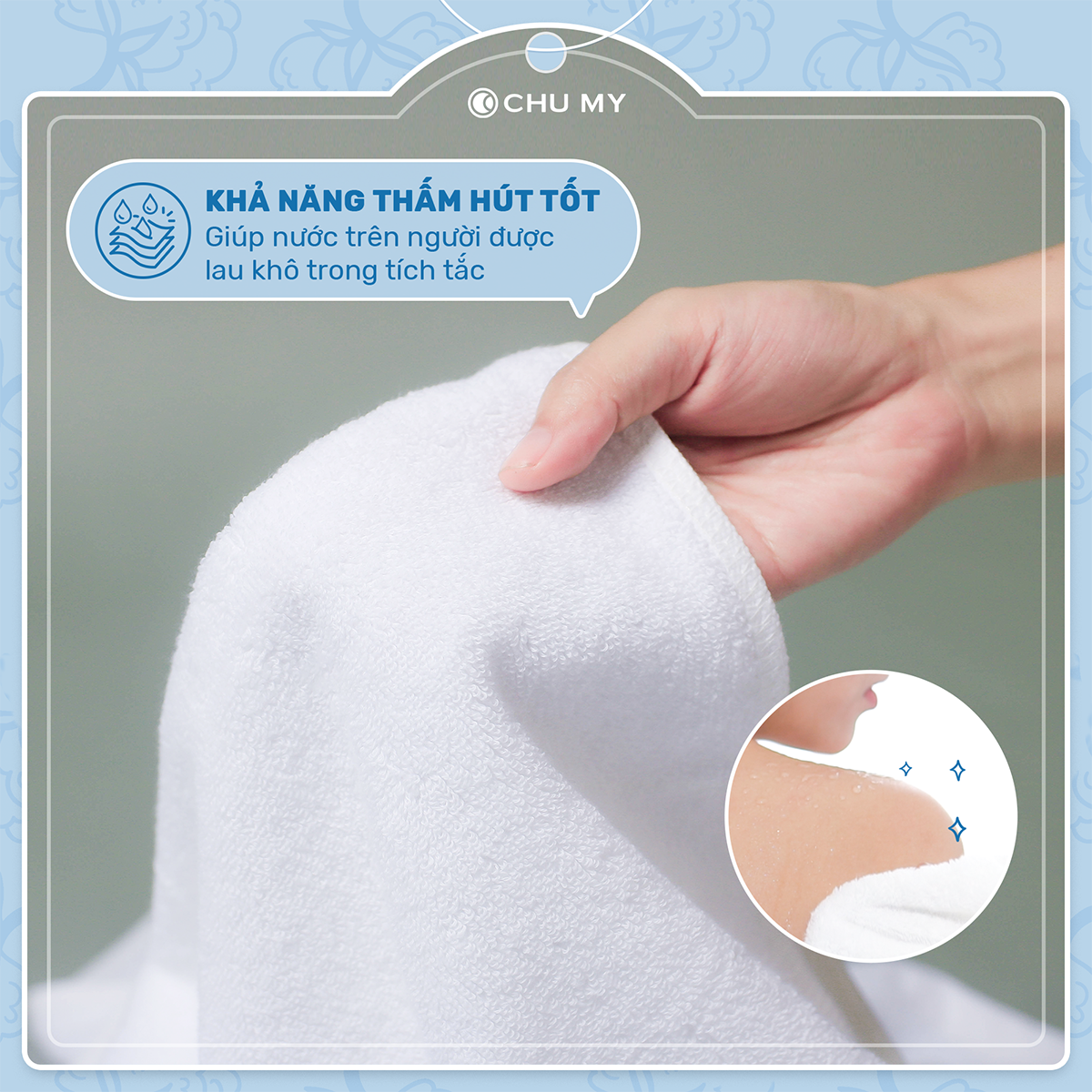 Khăn mặt khách sạn 5 sao – Khăn Cotton 100% - Sợi bông cao cấp – Sợi se đôi – Thấm hút tốt – Kích thước 34 x 70 cm