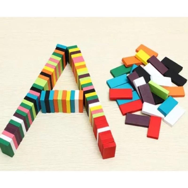 Đồ chơi DOMINO xếp hình thông minh cho trẻ em - Đồ chơi giáo dục trí tuệ 120 thanh cho bé trai gái