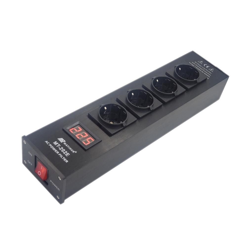 Hifi Matihur MT-202E Audio Noise AC Bộ lọc năng lượng Bộ điều hòa Bộ điều hòa Bộ điều hòa Bảo vệ Surge With Outlets Dải công suất EU