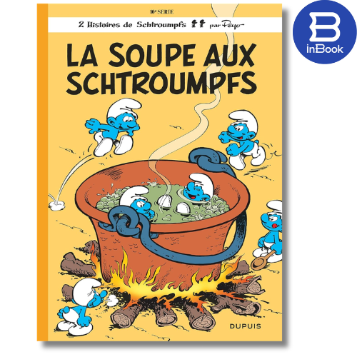 Sách truyện tranh tiếng Pháp - Les Schtroumpfs - Tome 10 - La Soupe Aux Schtroumpfs