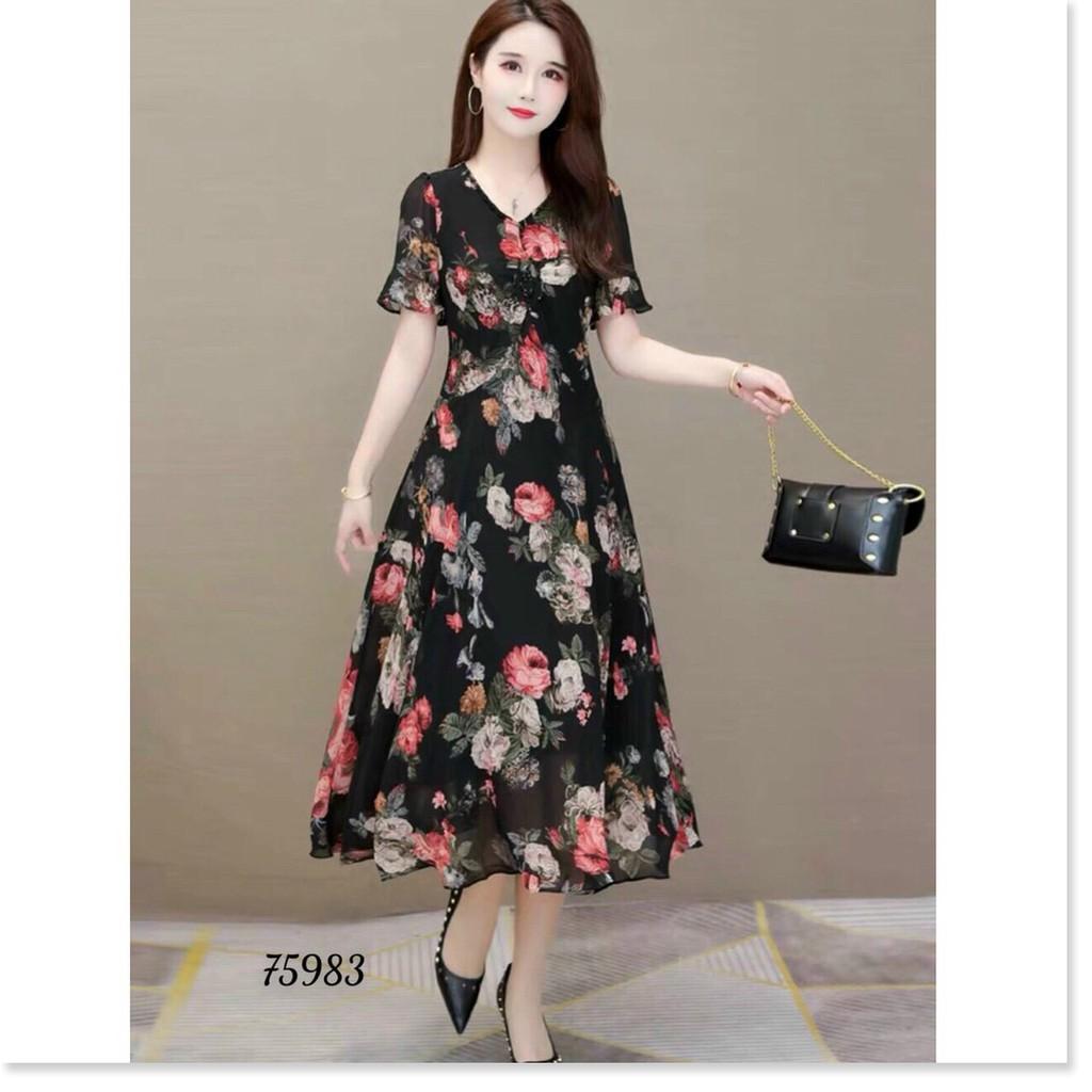 ĐÀM XÒE HOA LỤA DỰ TIỆC DÀNH CHO CÁC NÀNG TÔN DÁNG THỜI TRANG MỚI NHẤT HIỆN NAY
