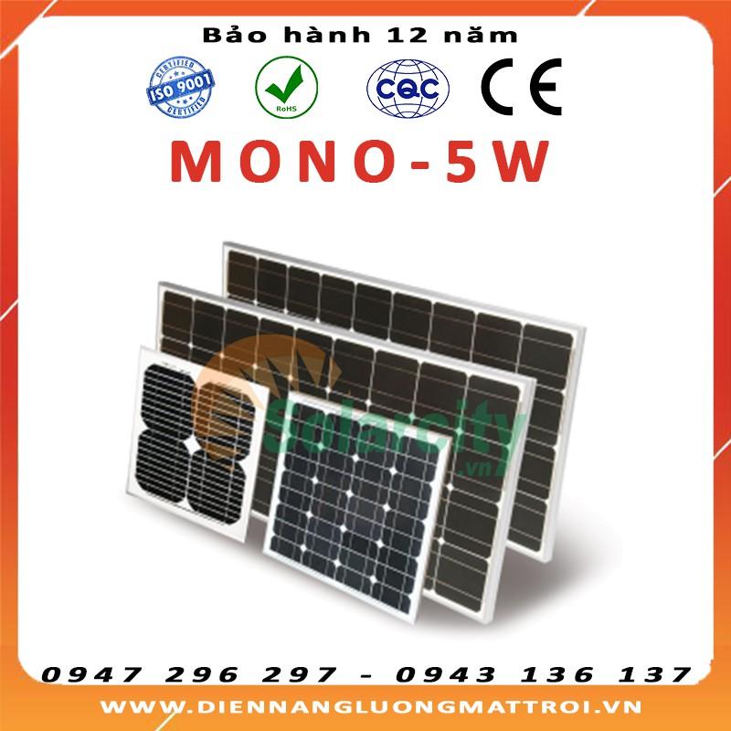 Pin năng lượng mặt trời Mono 5W - Hàng nhập khẩu