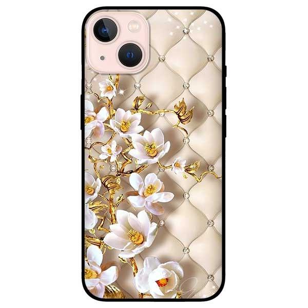 Ốp lưng dành cho Iphone 13 Mini - Iphone 13 - Iphone 13 Pro - Iphone 13 Pro Max - Hoa Văn Nhánh Hoa Trắng