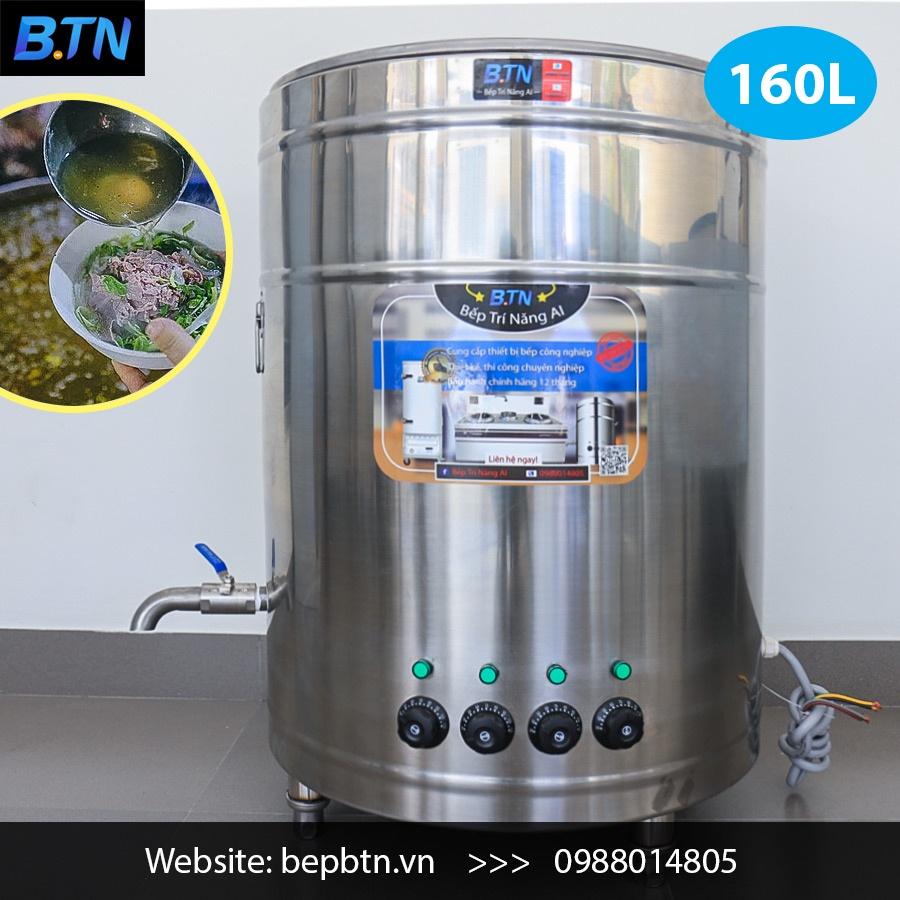 Nồi hầm xương nấu phở điện dung tích 160L