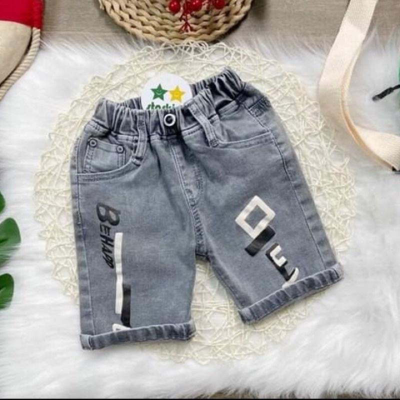 Quần jeans lửng STARKIDS cho bé trai size 10-50kg chất jeans nhập mềm mịn siêu dãn