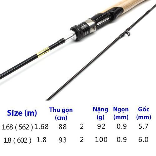 cần lure ultra light 1m68 1m8