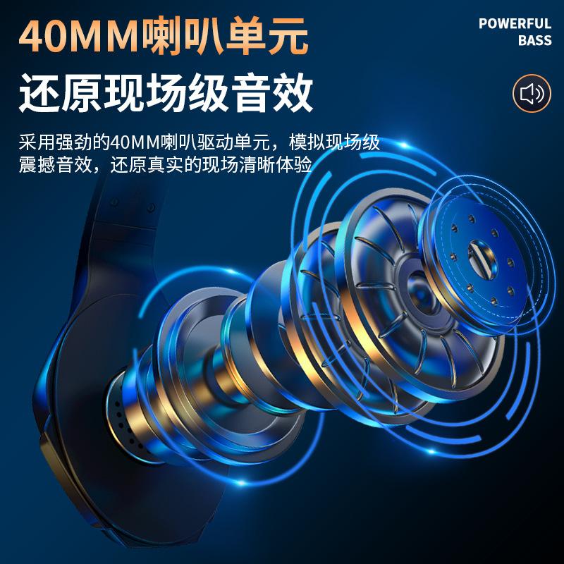 Đảm bảo chất lượng Tai nghe Amazon Tai nghe Injo bán chạy Công suất lớn Khử tiếng ồn âm thanh nổi Trò chơi Tai nghe Bluetooth phát sáng