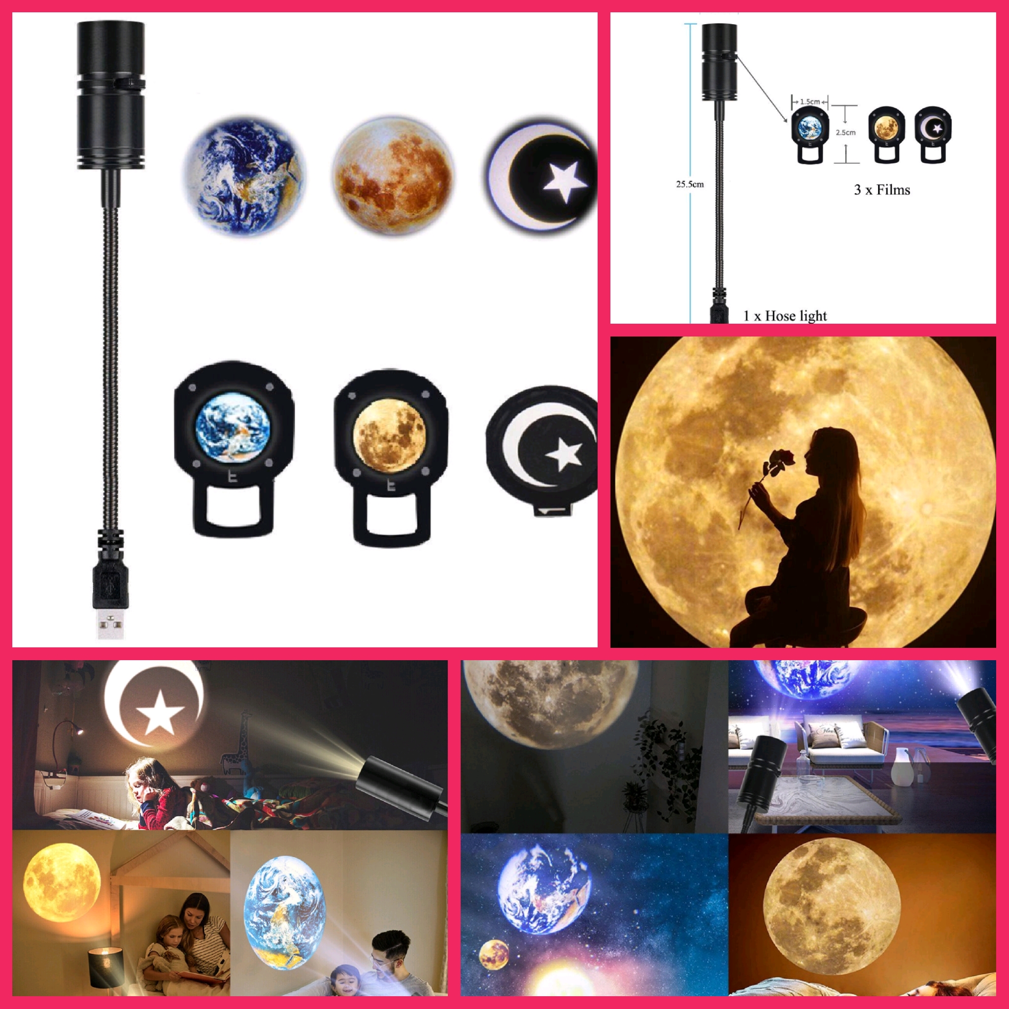SIÊU PHẨM VỚI ĐÈN LED TRANG TRÍ CHIẾU BẦU TRỜI TRÁI ĐẤT MẶT TRĂNG SAO CHỤP ẢNH QUAY PHIM PHÒNG NGỦ CỰC ĐẸP